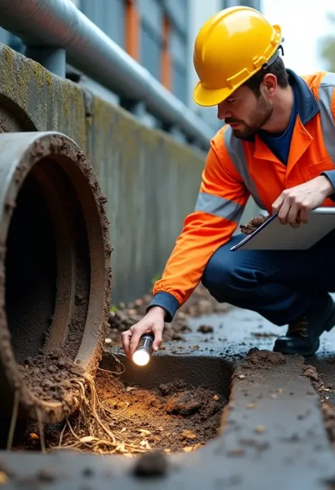 drain failure being checked
