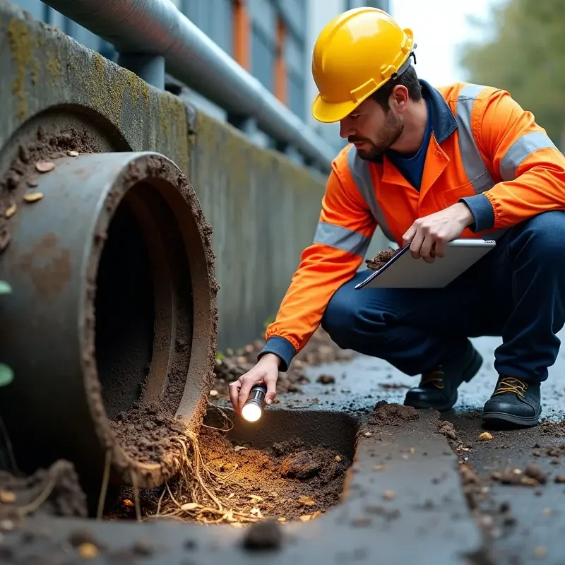 drain failure being checked