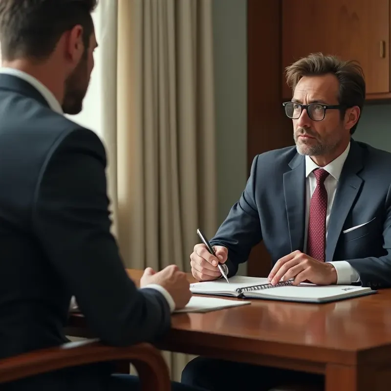 attorney discussing legal options with theme park accident victim