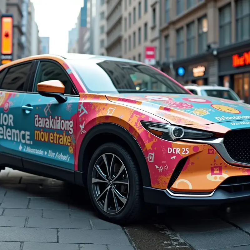 transforming vehicle into mobile billboards