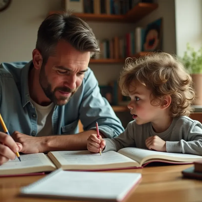 Father Prepare His Child for Postsecondary Success