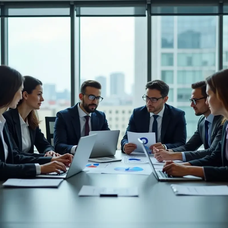 business team discusing about AI for the bussiness