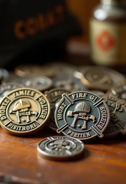Firefighter Challenge Coins