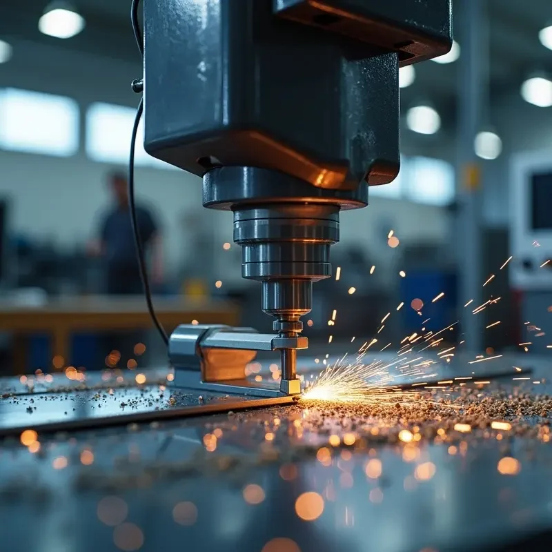 cnc machine operating precisely for custom industrial part production