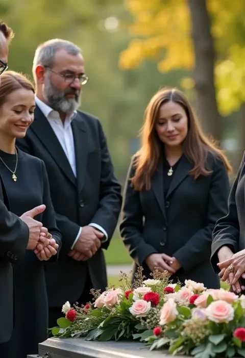 family attending funeral service to understand process and arrangements