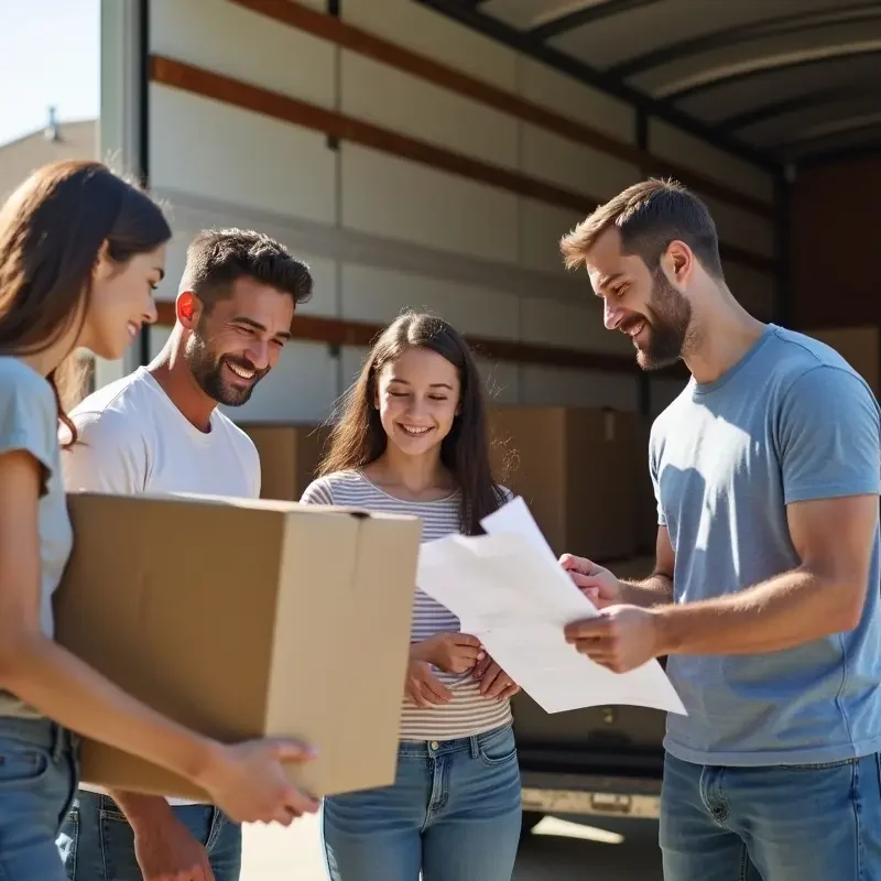 family choosing reliable long distance moving company for relocation