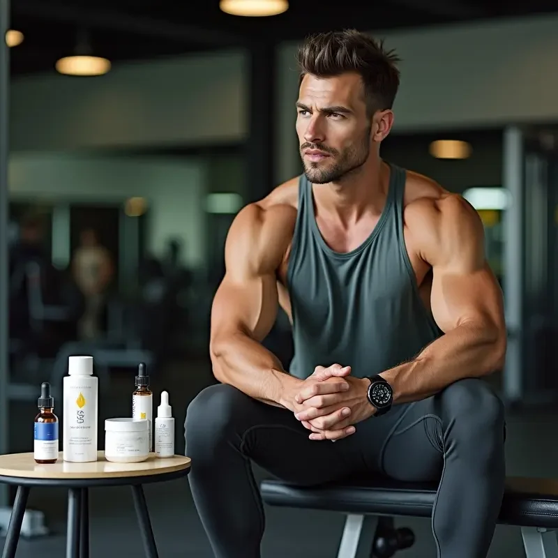 modern athlete using dispensary products to support recovery and performance
