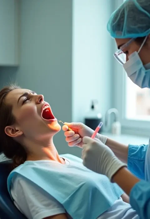 patient receiving emergency dental care for immediate pain relief