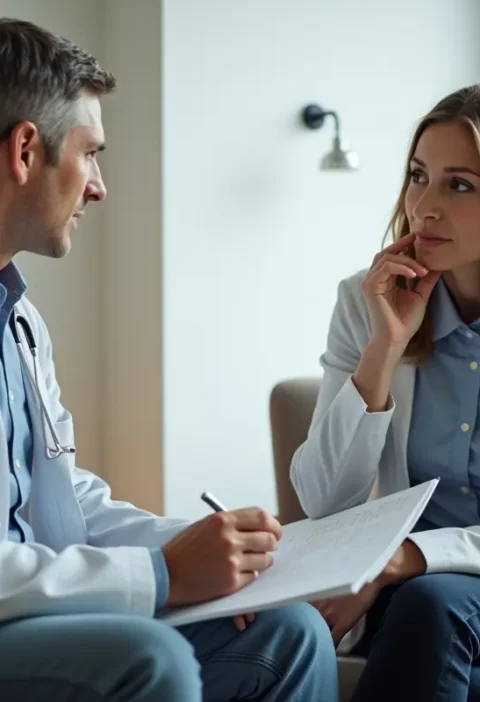 person seeking medical help for common general health conditions