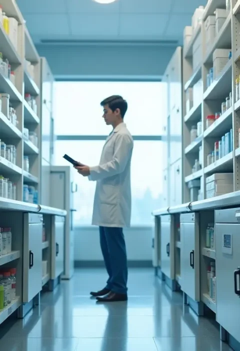 pharmacist monitoring temperature fluctuations to protect specialty medications
