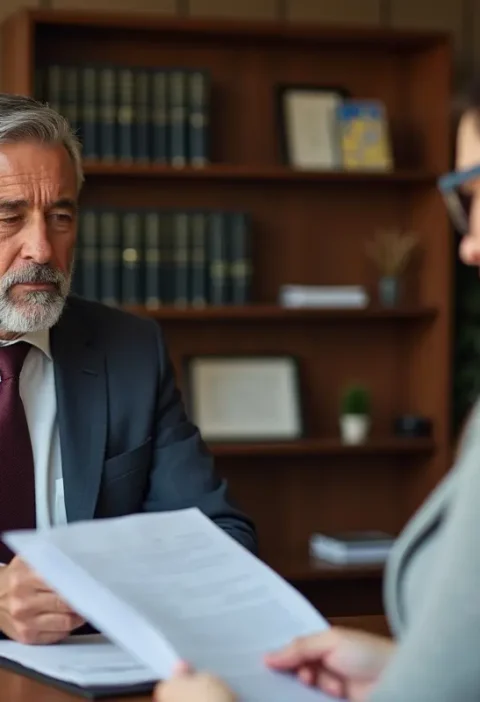 man receiving legal support while navigating complex divorce process