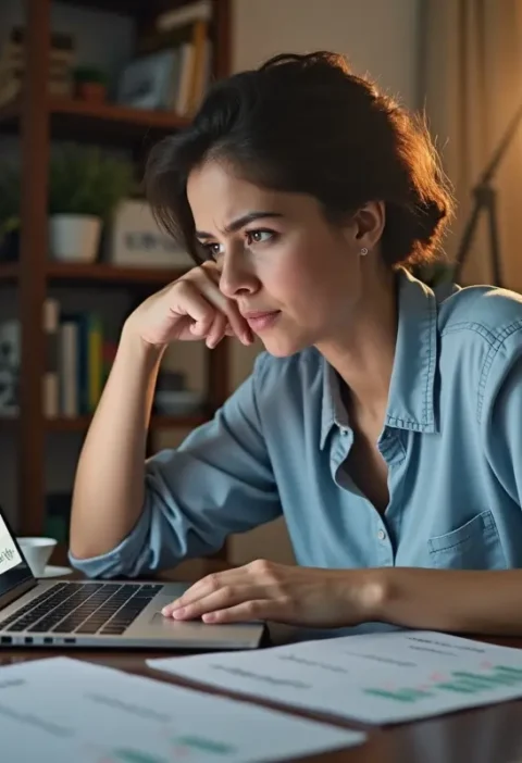 person searching best online loan options with bad credit score