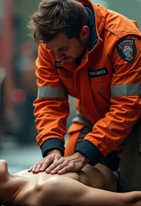 rescuer performing cpr to help save lives during emergencies