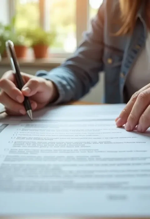 client reviewing essential items before attending divorce consultation meeting