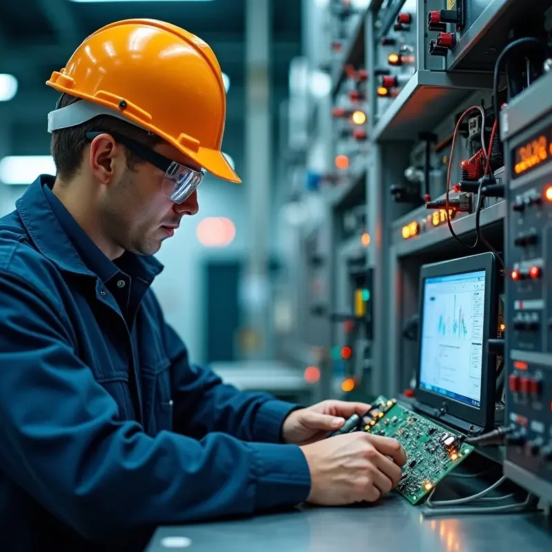 engineer using innovative electrical testing methods for reliable industries