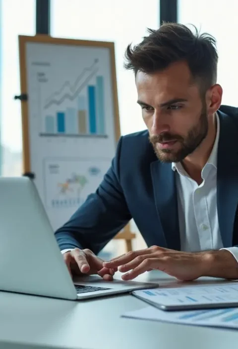 entrepreneur applying innovative investment strategies for business growth