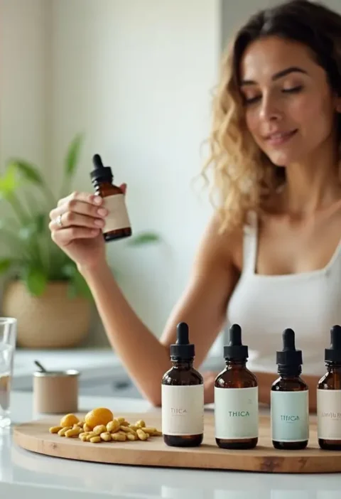 person incorporating thca products into modern wellness routine