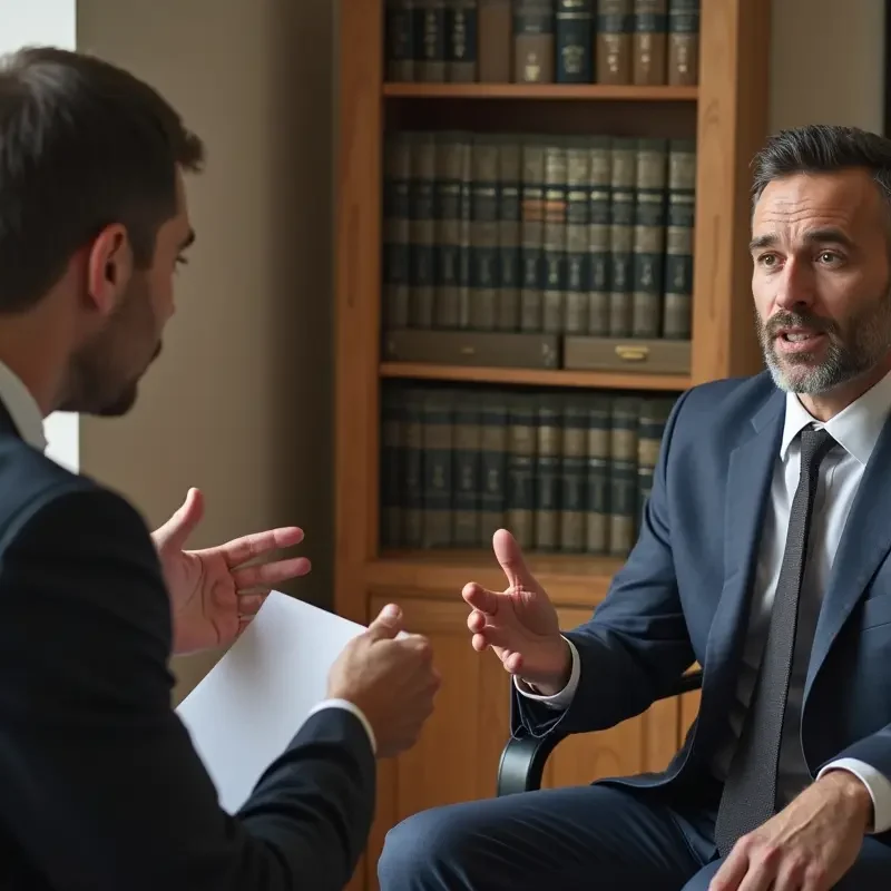 e scooter accident victim discussing legal rights with personal injury attorney