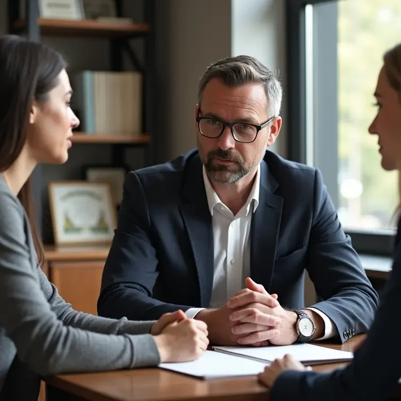 motorcycle accident survivor consulting attorney about legal rights and recovery