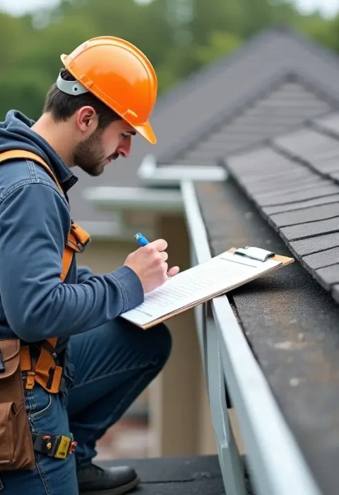 professional inspecting residential roof to prevent costly future damage
