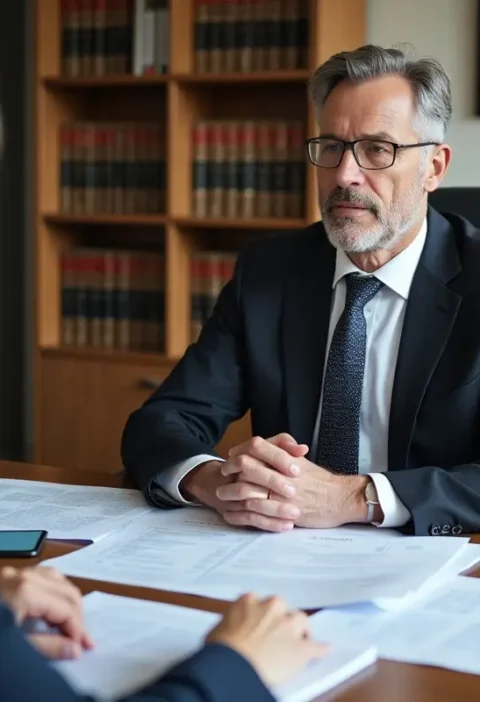 disability lawyer helping client navigate complex insurance claim and benefits