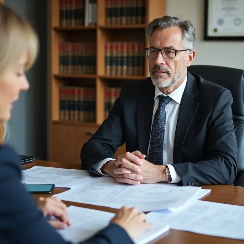 disability lawyer helping client navigate complex insurance claim and benefits