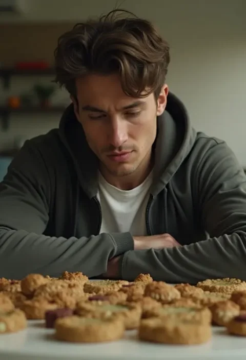 person comparing thc edible options before choosing suitable cannabis products
